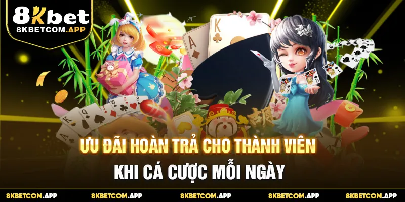 Ưu đãi hoàn trả cho thành viên khi cá cược mỗi ngày
